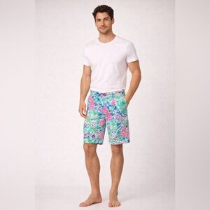 Lilly Pulitzer Men’s Beaumont Shorts Size 30 Tropical Print Cotton